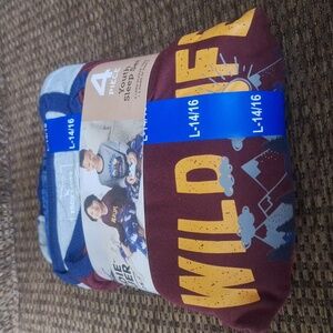 Youth 4 piece pajamas (color maroon)  (14)